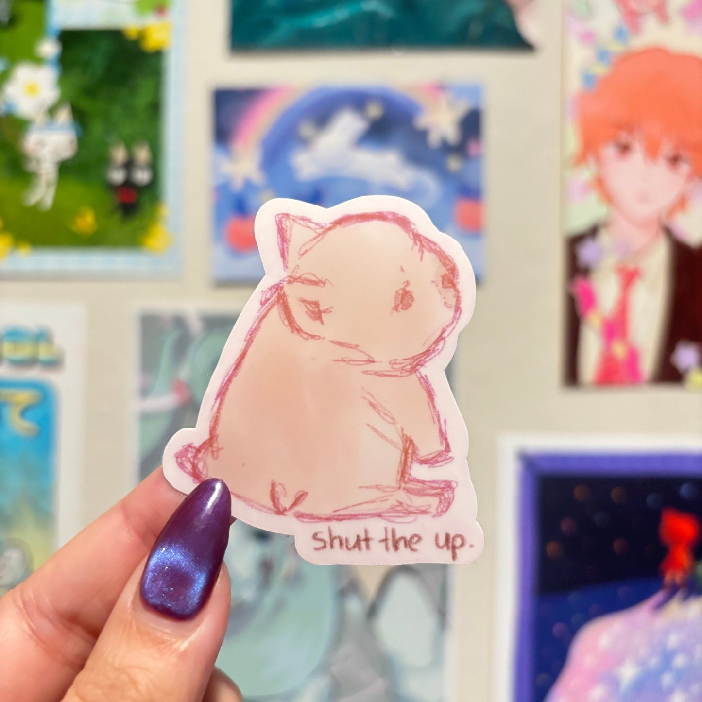 shut the up sticker