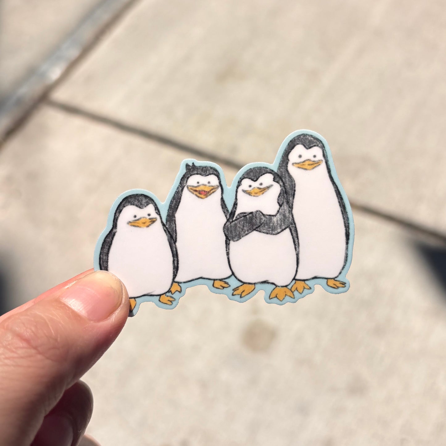 penguins of ? sticker