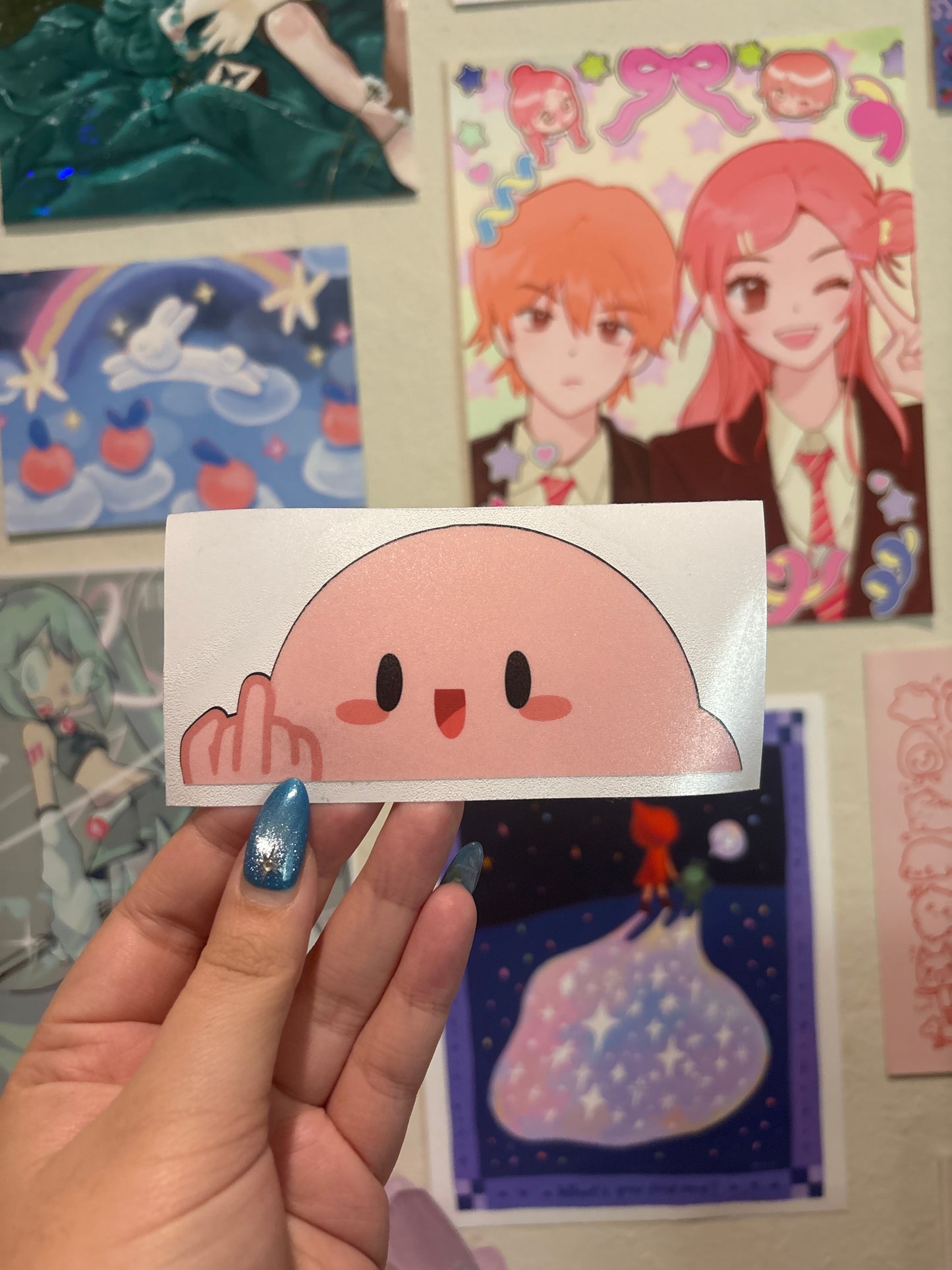 Kirby flip off peeker