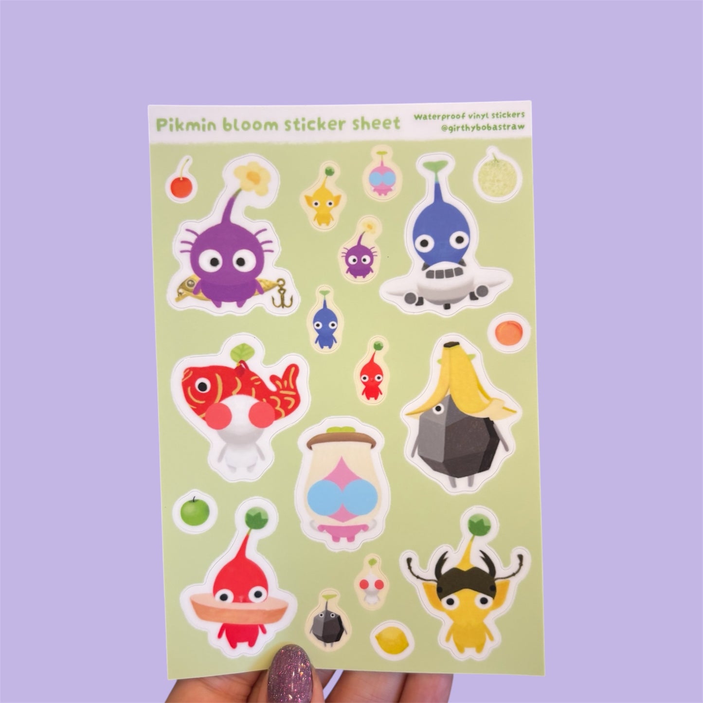 pikmin bloom sticker sheet