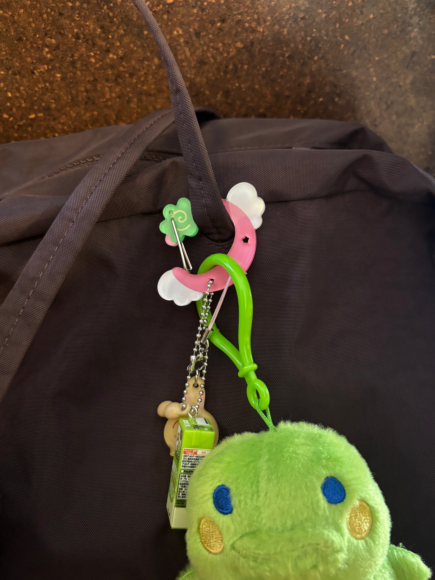 happy berry acrylic carabiner