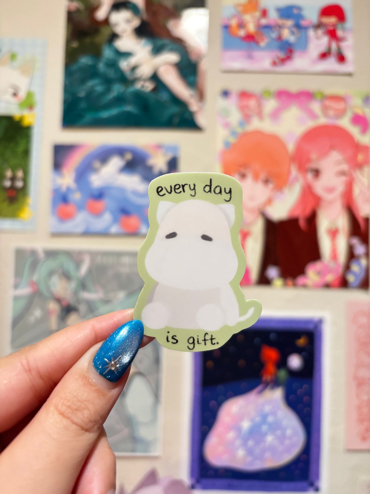 moomin everyday is gift. sticker