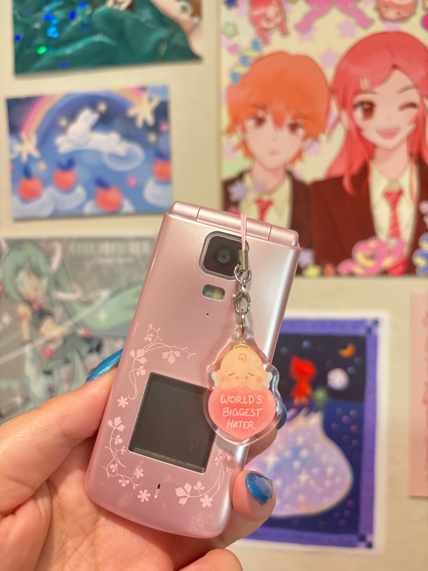 world's biggest hater phone charm