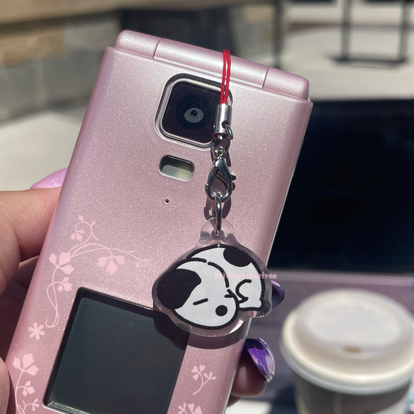 baby snoopy phone charm