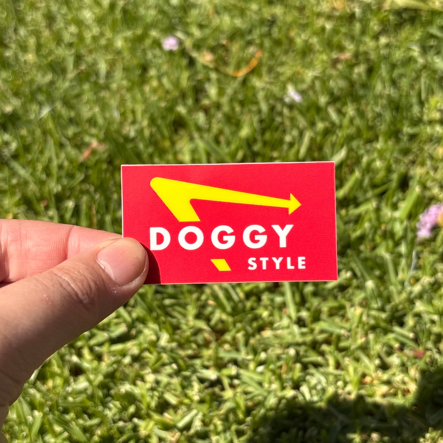 doggy style sticker