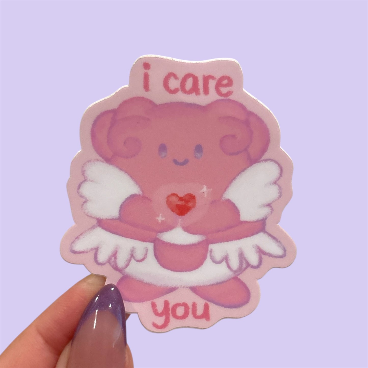 i care you sticker