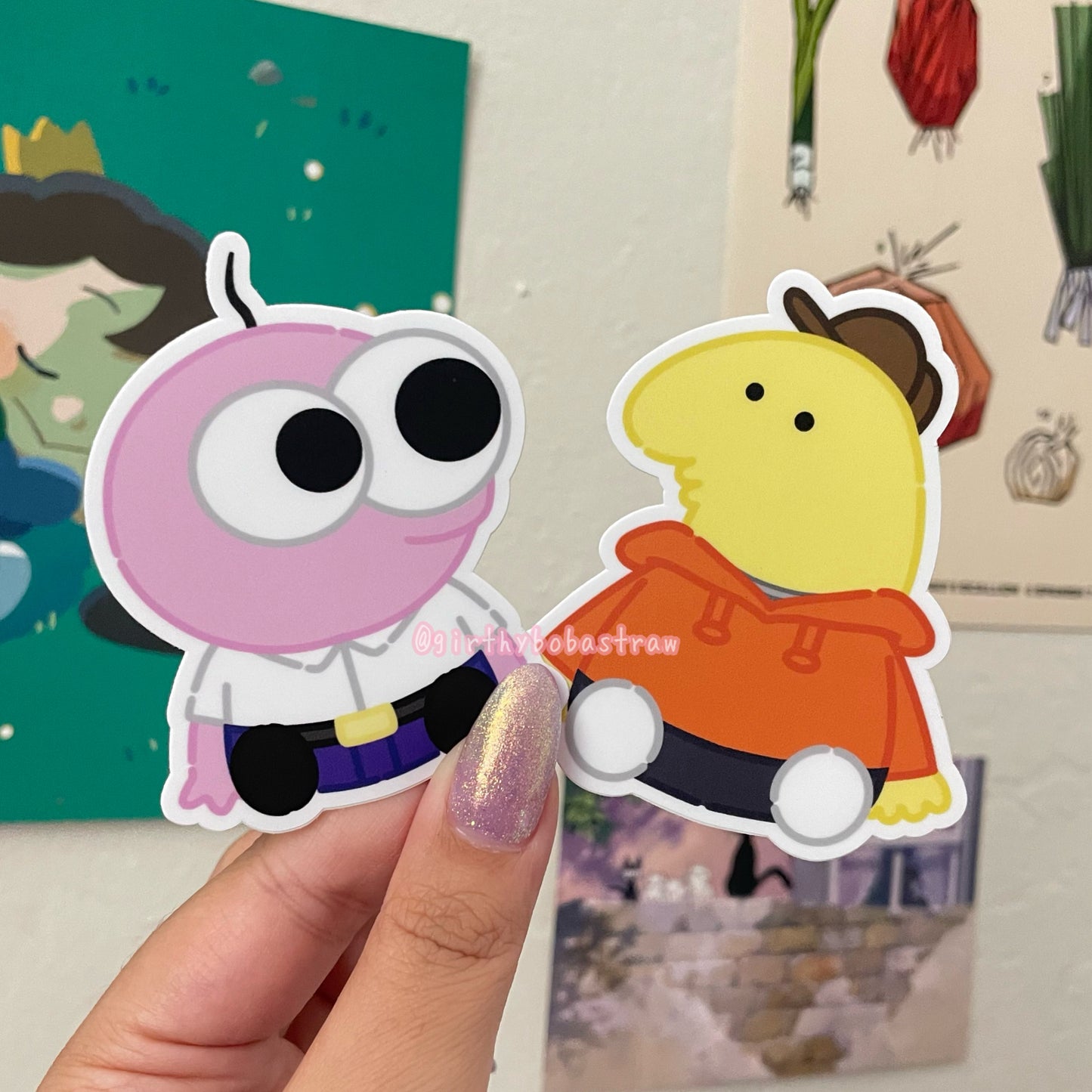 Smiley creatures stickers