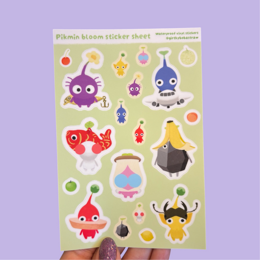 pikmin bloom sticker sheet