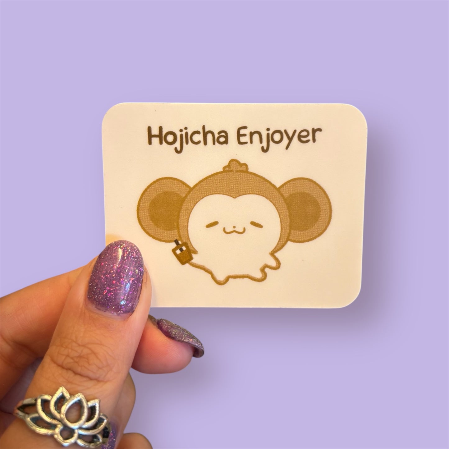 matcha / hojicha enjoyer sticker