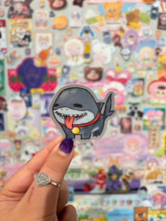 jeff the shark sticker