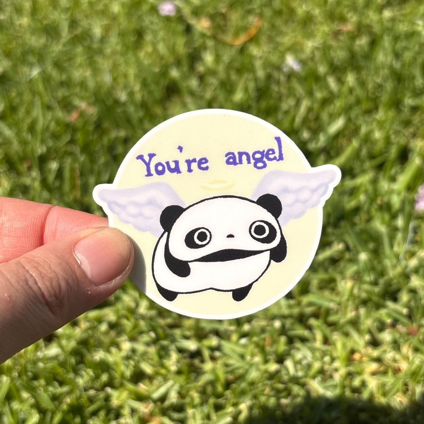 you’re angel panda sticker