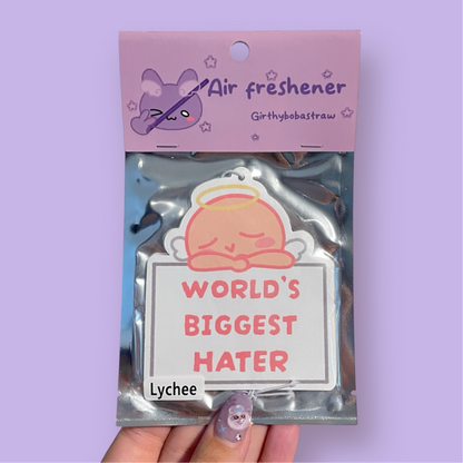 World’s Biggest Hater air freshener