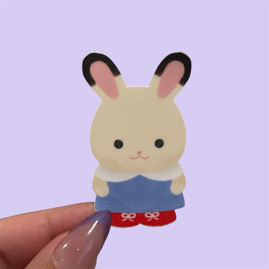 calico bunny sticker