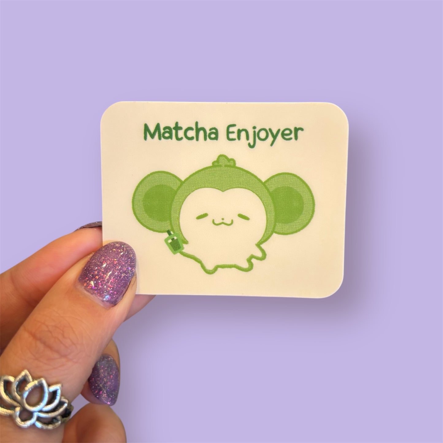matcha / hojicha enjoyer sticker