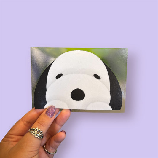 Snoopy peeker sticker