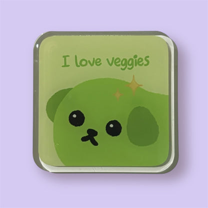 i love veggies mameshiba magnet