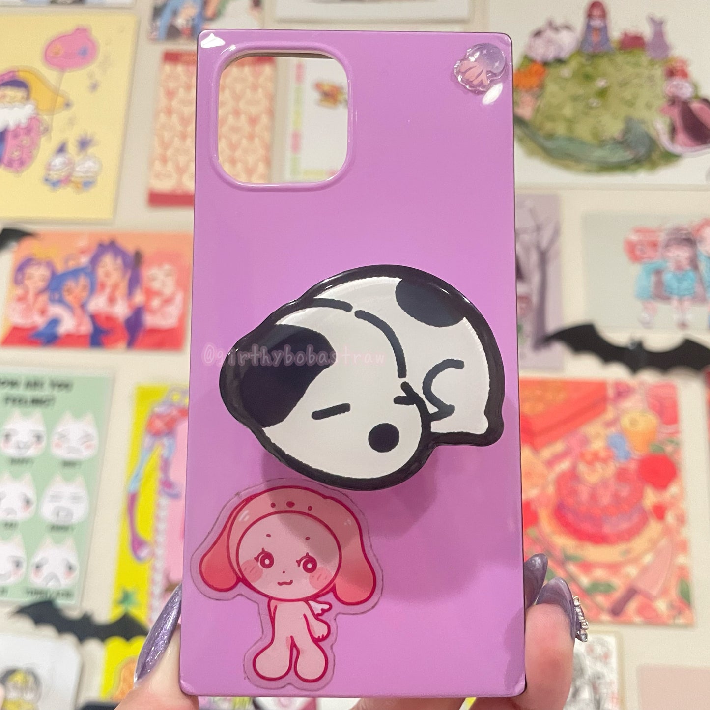 Baby snoopy phone grip