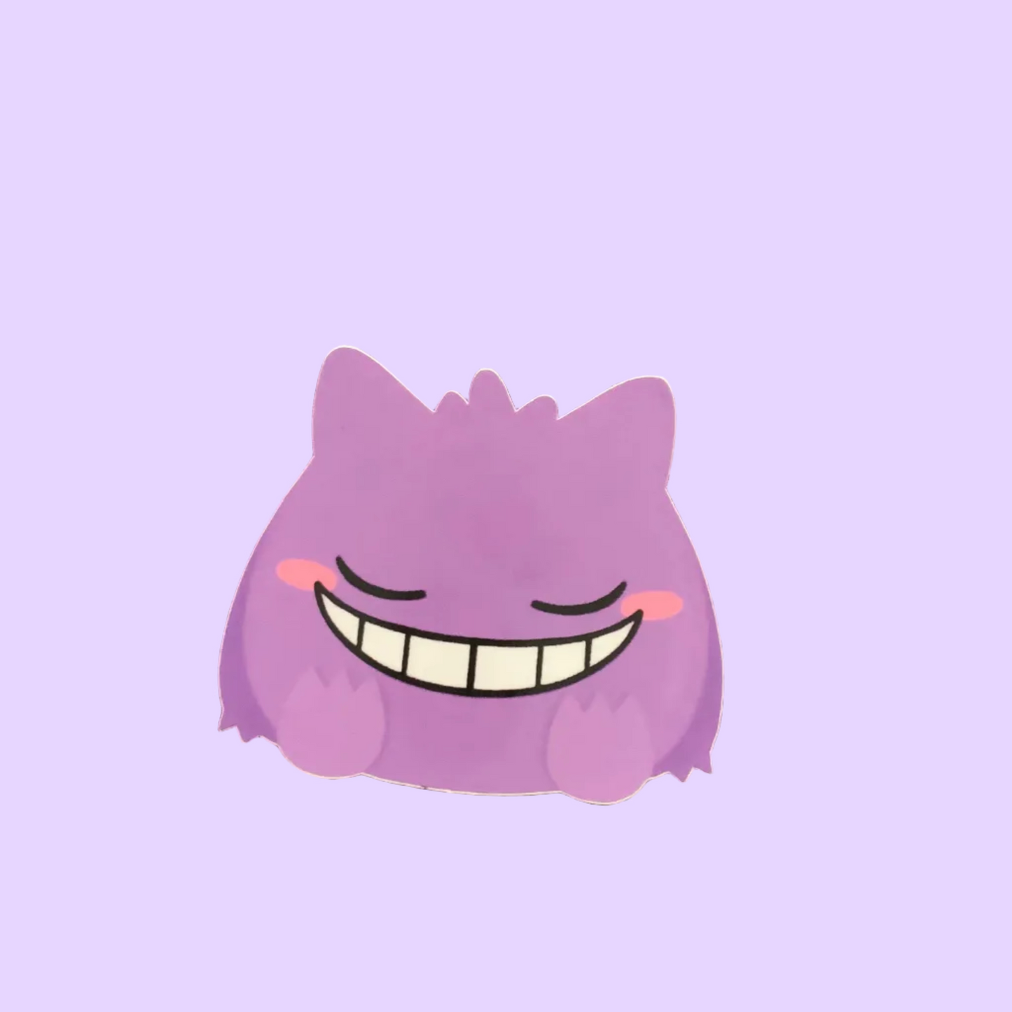 sleepy purple ghost sticker