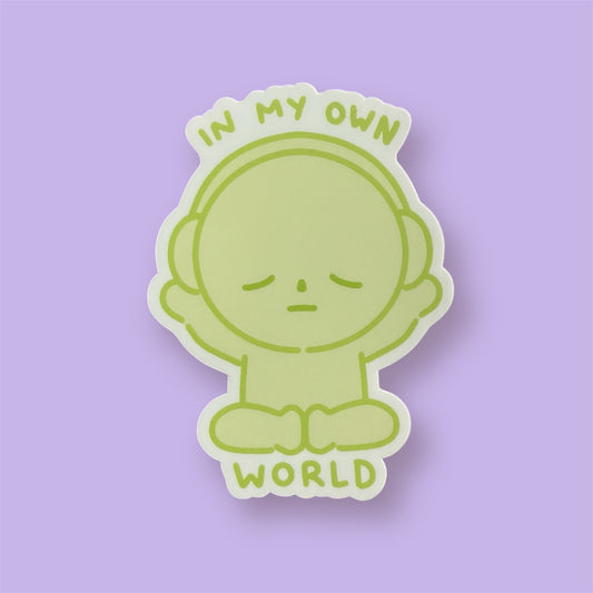 Smiski “In My Own World” sticker