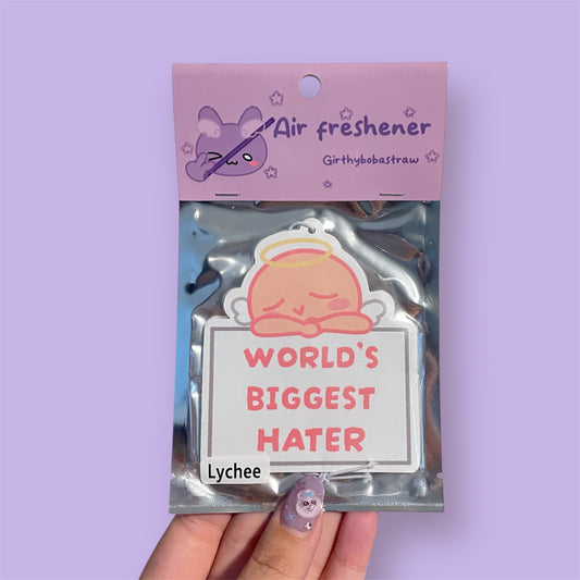 World’s Biggest Hater air freshener