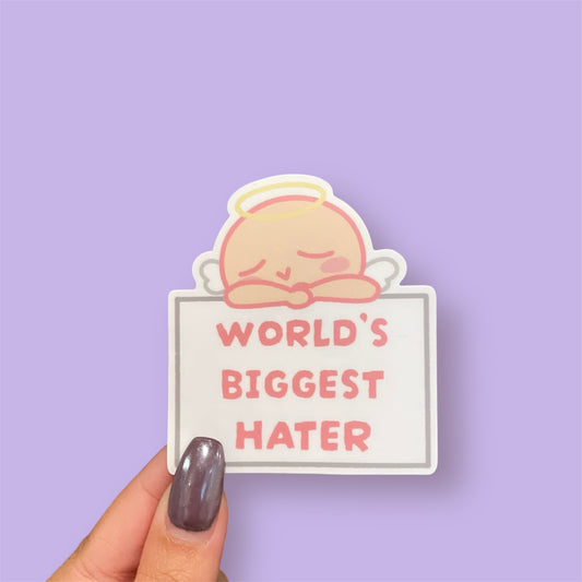 World’s Biggest Hater Sticker