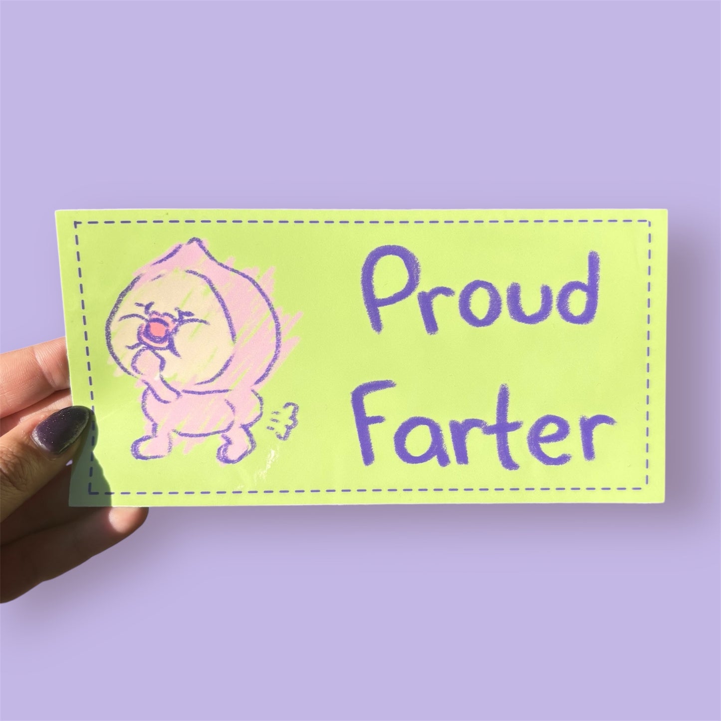 proud farter bumper sticker