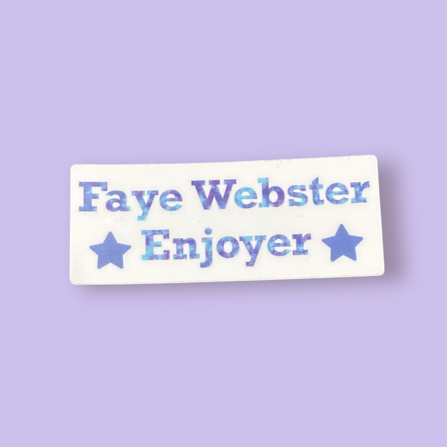 faye webster enjoyer sticker