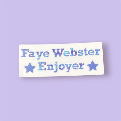 faye webster enjoyer sticker