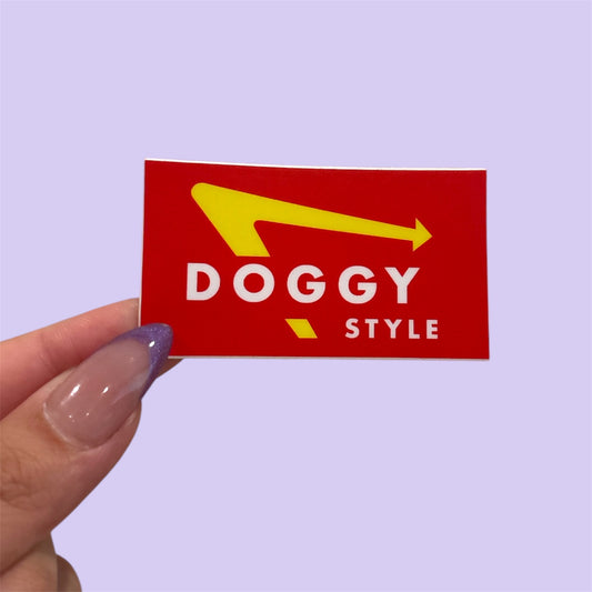 doggy style sticker