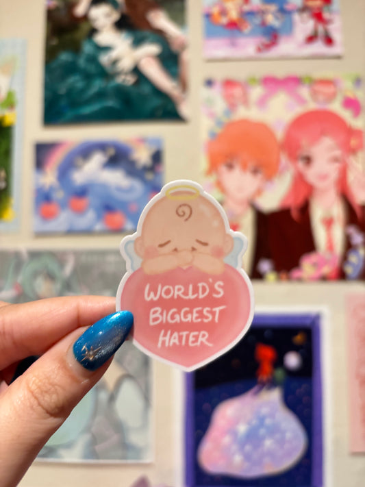 world's biggest hater sticker