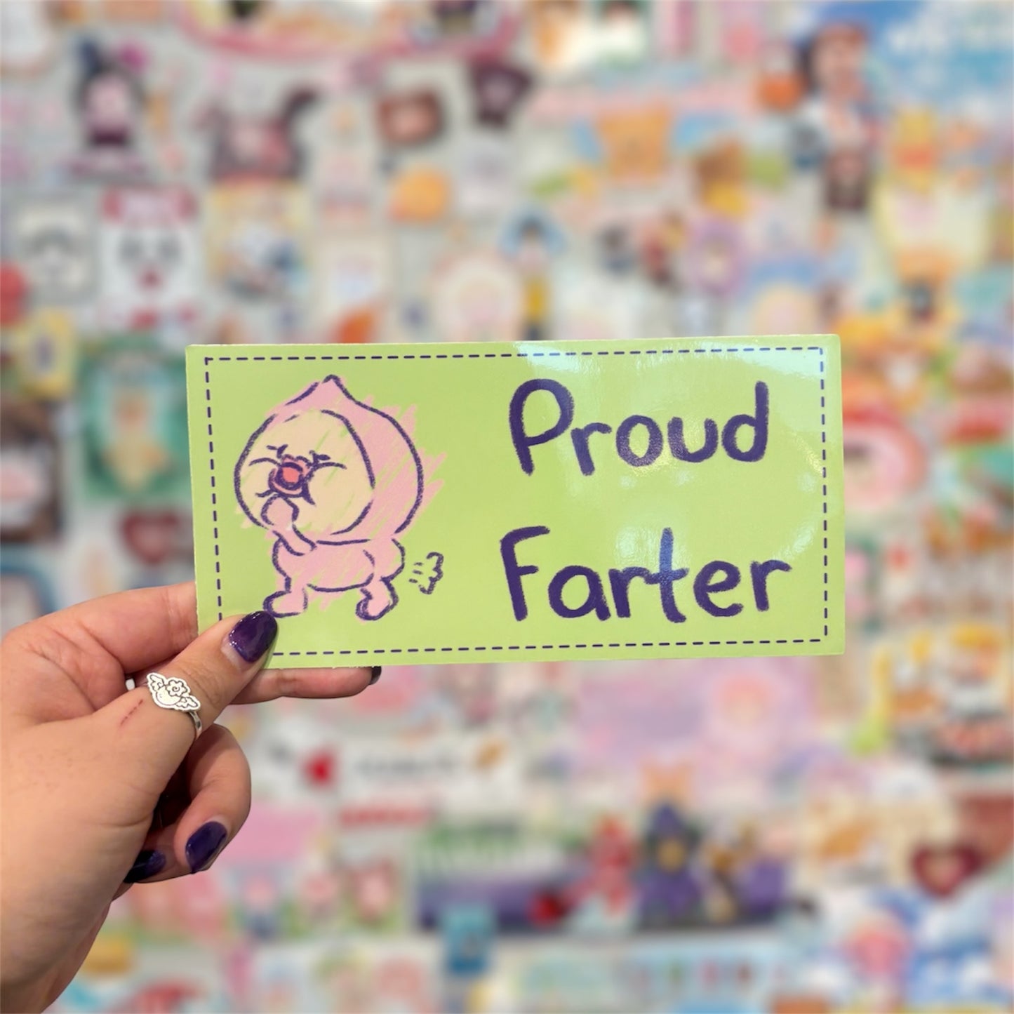 proud farter bumper sticker