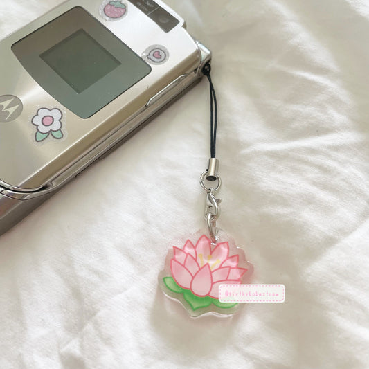 Ren lotus phone charm