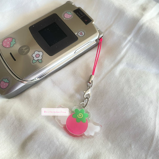 Happy Berry phone charm