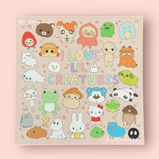 I love lil creatures print