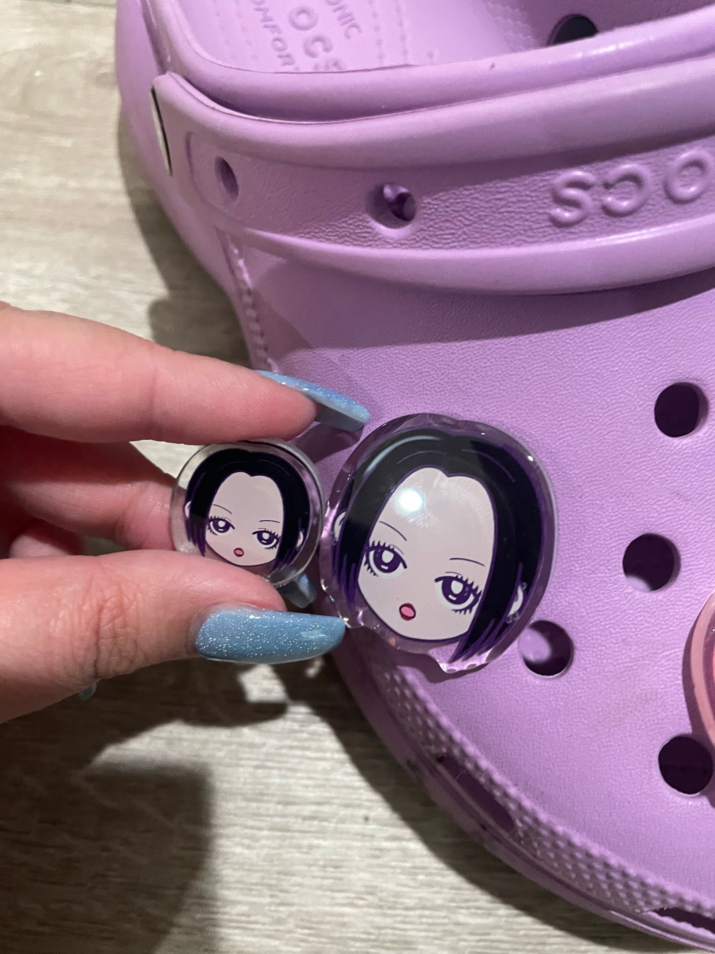 Nana acrylic croc charms